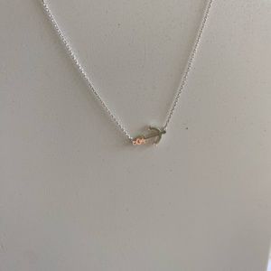 Sterling Silver Anchor necklace 18.5”